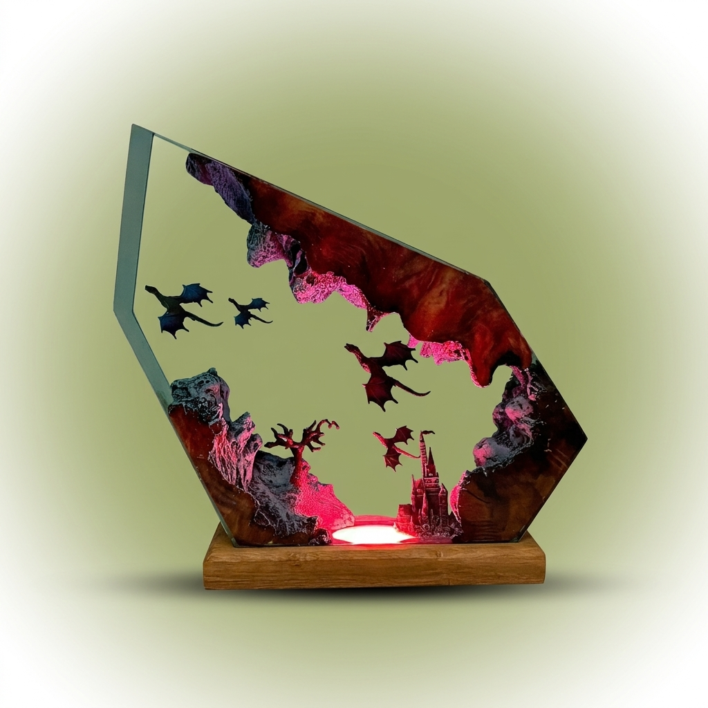 Frank & Genma | Dragon Resin Lamps