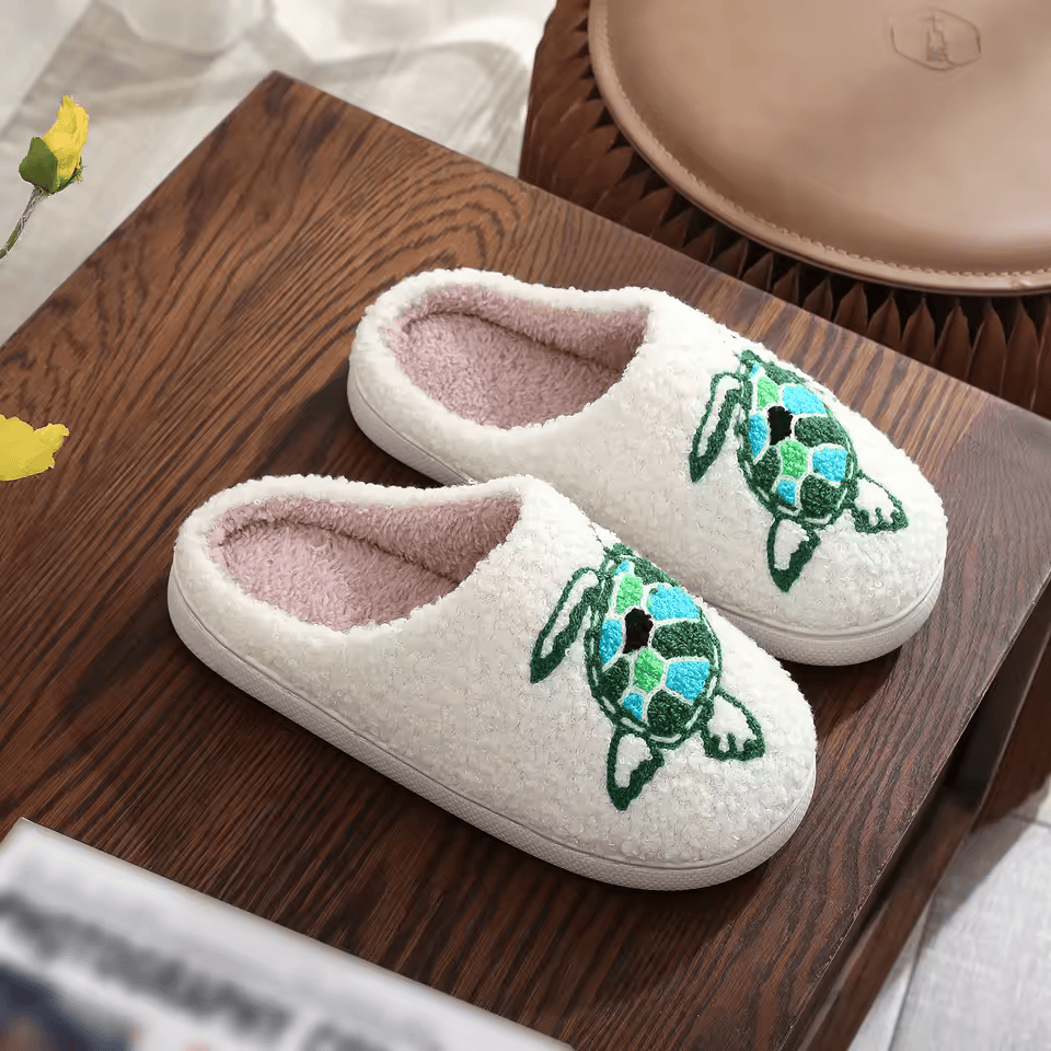 Frank & Genma™ Plush Turtle Slippers