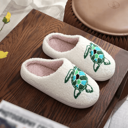 Frank & Genma™ Plush Turtle Slippers
