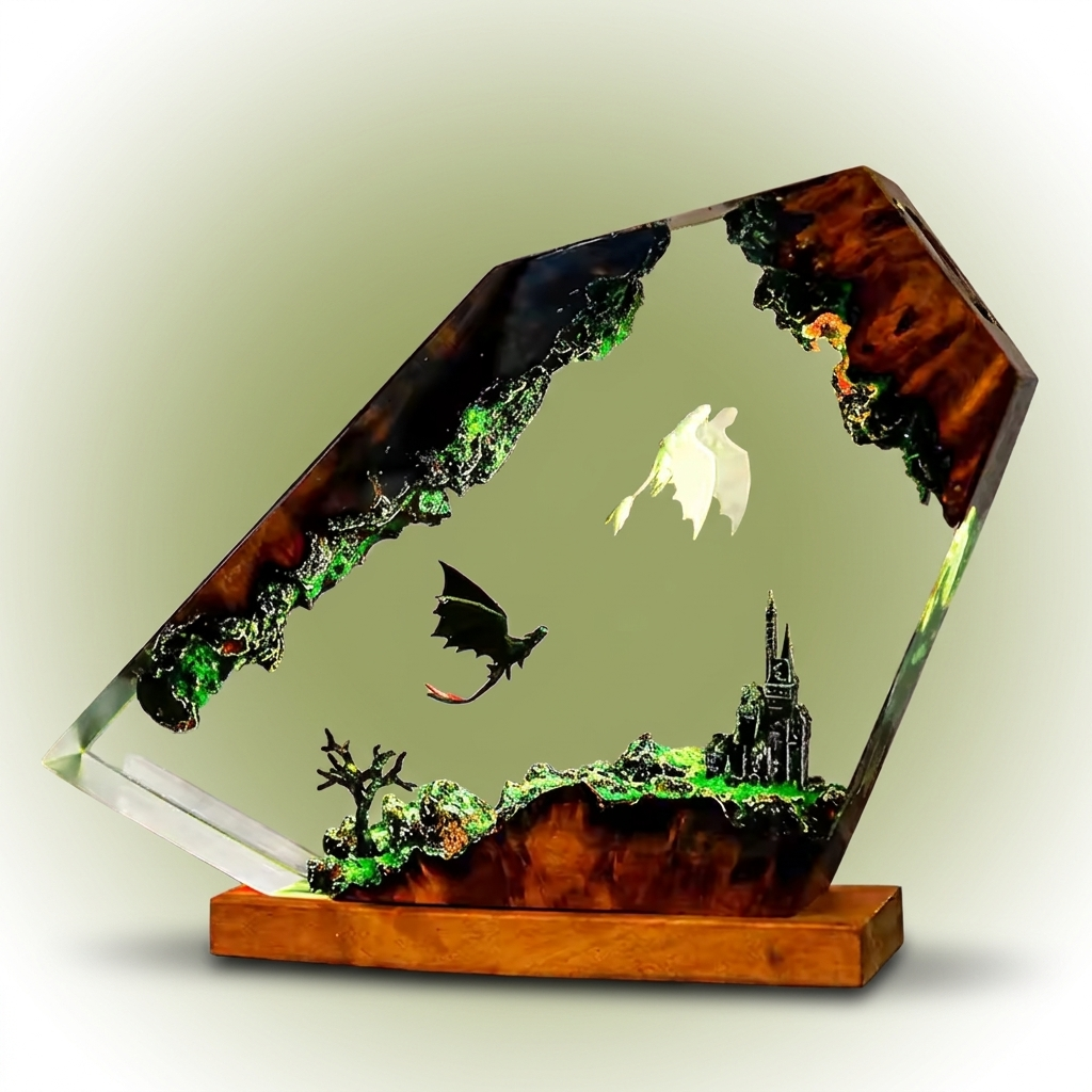 Frank & Genma |  Dragon Resin Lamps